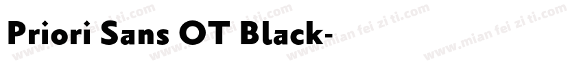 Priori Sans OT Black字体转换